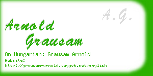 arnold grausam business card